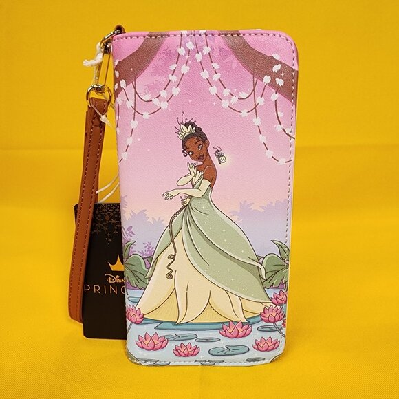 Loungefly Disney The Princess And The Frog Tiana Bayou Sunset Tech Wallet NEW - Picture 13 of 13